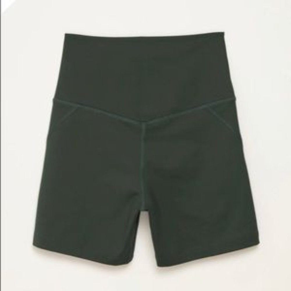Girlfriend Collective High Rise Shorts - Moss